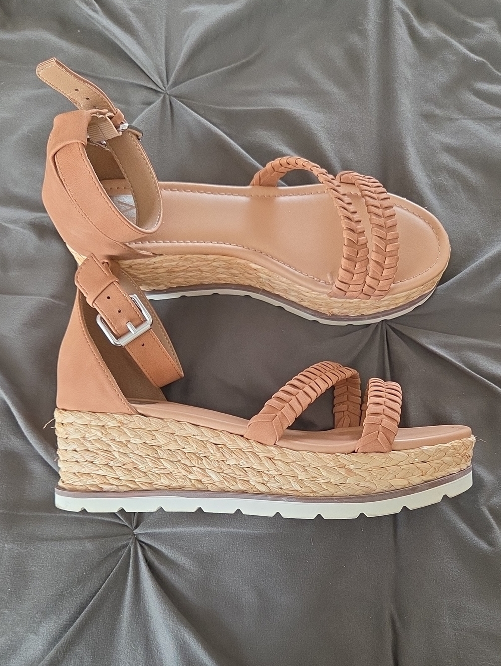 Women’s Dolce Vita Tan Braided Espadrille Wedge Sandals